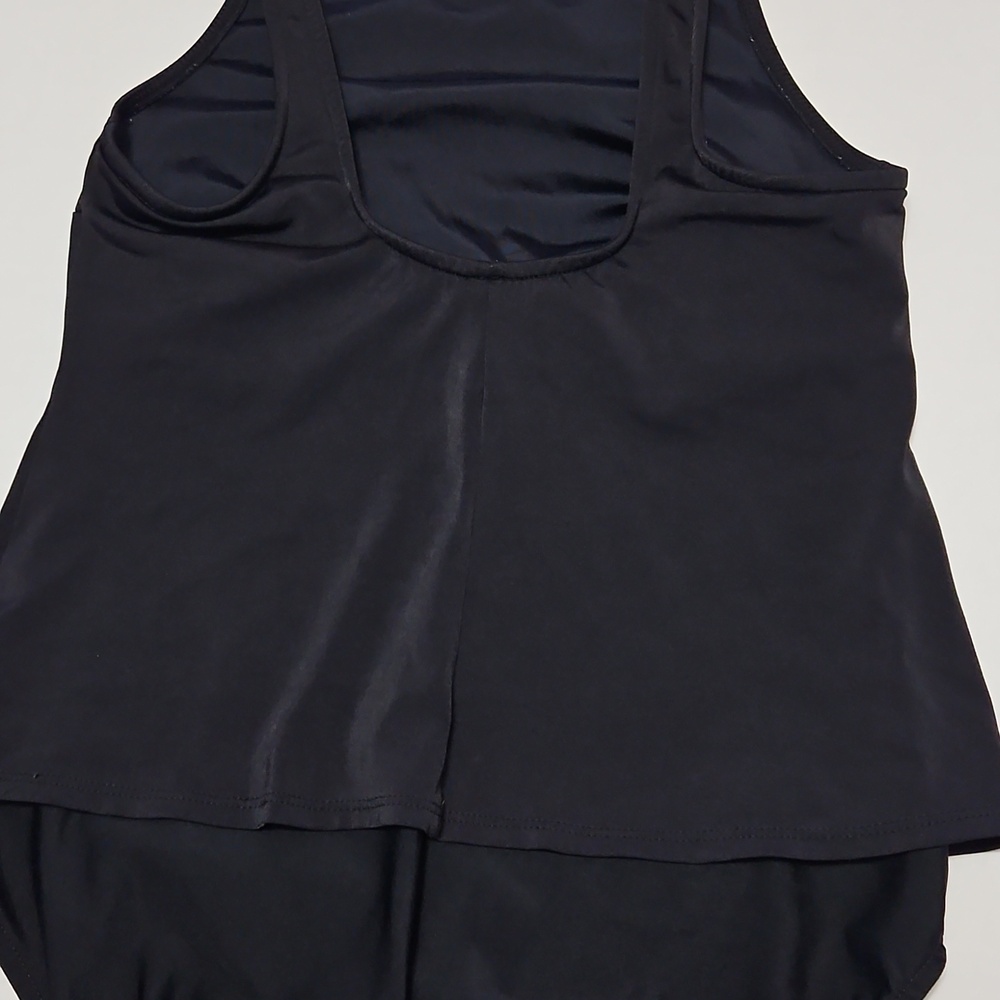 Lands Ends Women's One Piece Black Swim Suit Size 12 - Picture 8 of 9